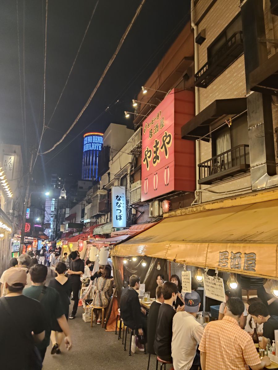 Hoppy Street izakaya row at night